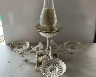 Cast iron candle holder