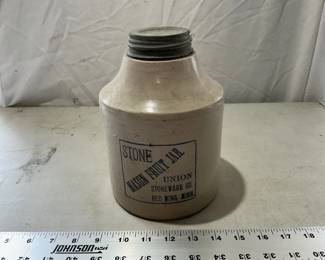 Stone Union Mason fruit jar