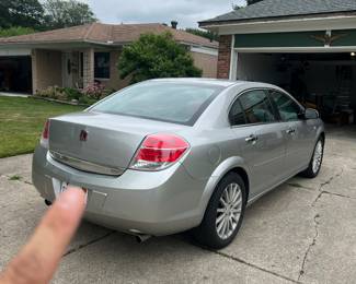 2008 Saturn Aura XR
Engine & Drivetrain: 3.6 L V6 with smooth 4-speed automatic transmission
Mileage: 142,350 miles (well-maintained, mostly highway)
Condition:
Clean interior—no rips, stains, or odors
Solid body with only minor dings and touch-up paint
Runs reliably—no warning lights, strong acceleration, smooth shifts
Features:
Alloy wheels with good-tread tires
Leather seats (heated front buckets)
Power driver’s seat, windows, locks, and mirrors
Cruise control & tilt-adjust steering wheel
Dual-zone climate control & air conditioning
AM/FM/CD stereo with AUX input
Keyless entry & alarm system
Recent Maintenance:
Fresh oil change & filter
New battery (last year)
Brakes serviced & rotors turned
Fluids topped off
Title & History: Clean title, Carfax available on request. Perfect for a reliable daily driver or commuter.