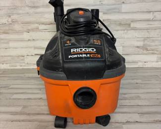 RIDGID 4 Gallon 5.0 Peak HP Portable Wet Dry Shop Vacuum All Accessories Included
