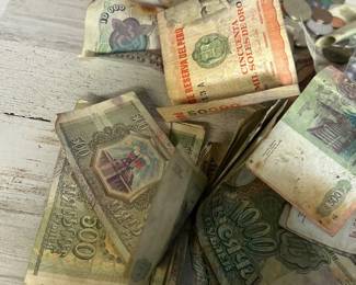 Vintage Foreign Currency mostly USSR with some South American Countries mixed in