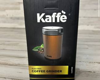 Kaffe One-Touch Coffee Grinder Electric w/Cleaning Brush (3 oz) Copper Finish