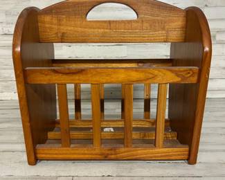 Solid Wood Modern Style Magazine Rack