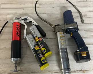 Ryobi Grease Gun Lucas Heavy Duty Pistol Grip Aluminum Grease Gun Includes 2 WD-40 Grease