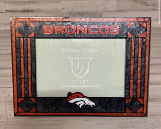 4”x6” Denver Broncos NFL Glass Picture Frame New