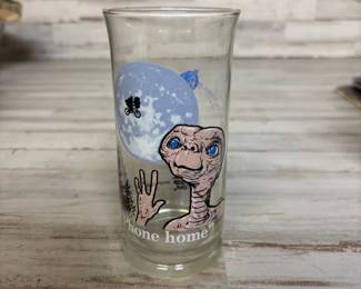 Vintage E.T. Drinking Glass Specifically the "Phone Home" Design Limited Edition