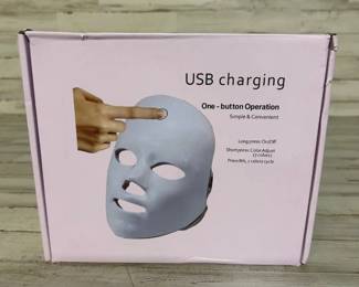 LED Light Therapy Face Mask USB Rechargeable 7 Color Skin Care Mask Anti-Aging Acne