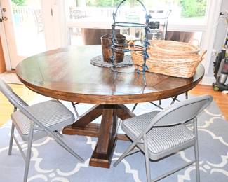 Round Wood Table