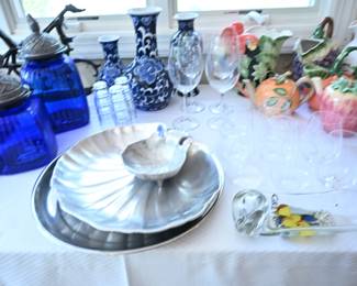 pewter servering tray