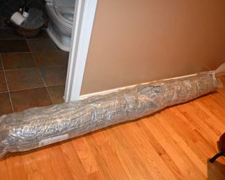 Leather area rug