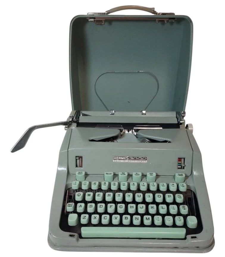 Vintage Hermes 3000 Typewriter Made in Switzerland