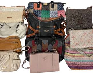 Eleven Purses Calvin Klein, Guess, Nine West, The Sak, More