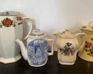 Vintage Steubenville And Staffordshire English Teapots