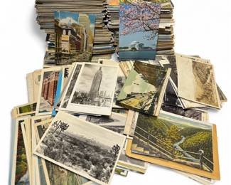 Huge Collection Of Vintage USA Travel Postcards Souvenir Books