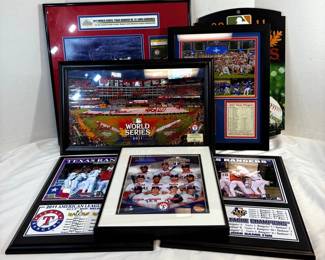 Texas Rangers World Series Memorabilia