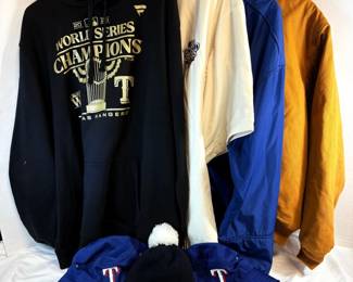 Texas Rangers Jackets, Rain Gear, And Hats XXL