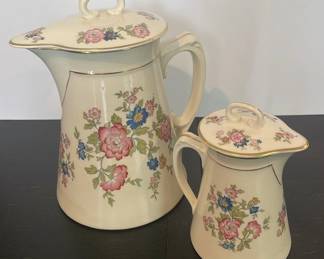 Vintage Steubenville English Teapot And Creamer Pot