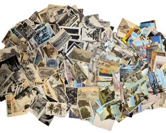 800 Vintage Foreign Travel Postcards Italian, British, Canadian and More