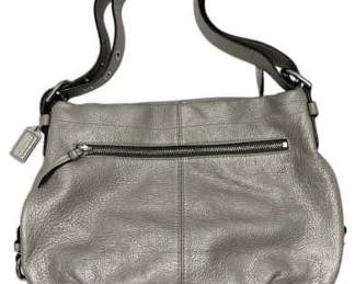 Coach Pebbled Grey Shoulder Bag AUTHENTIC