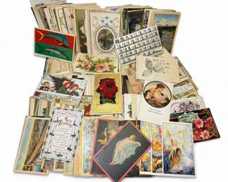 400 Vintage Postcards Holiday, Art, Travel