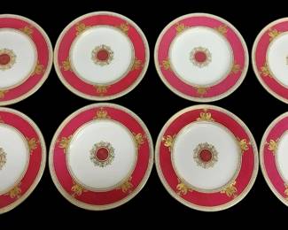 8 Wedgwood Columbia Ruby 10 3 4 Dinner Plates
