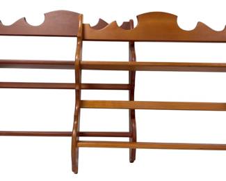 Two Wooden Display Wall Racks