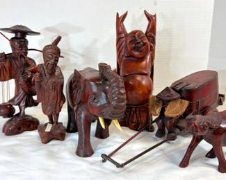 Taiwanese Carved Wooden Figurines