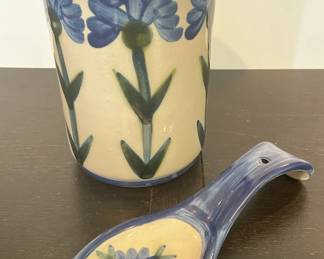 Louisville Stoneware Utensil Holder And Spoon Rest