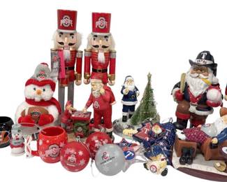 Christmas Decorations Ohio State, Bengals, And Texas Rangers