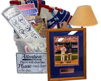 Huge Lot Of Texas Rangers And Baseball Decor And Memorabilia
