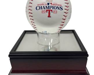 Rawlings Official 2023 World Series Champions Texas Rangers Facsimile Signature Replica Baseball