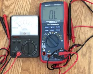 Digital and Analog VOM Meters