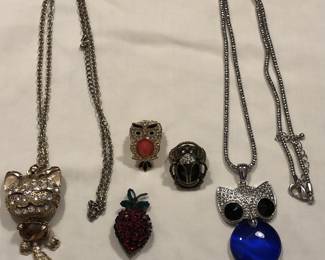 Cat Owl Necklaces