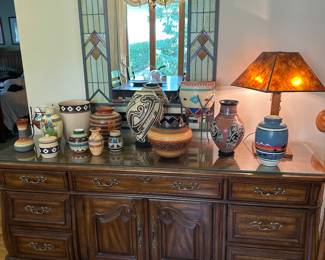 Wall mirror, Thomasville buffet