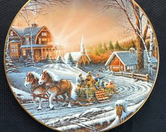Terry Redlin Hadley House decorative plate