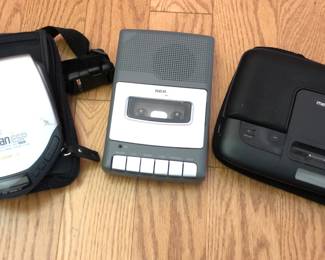 Sony Discman and Tape Recorder