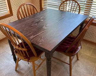 Kitchen table, non-matching chairs