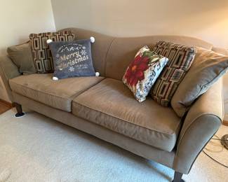 Sofa, throw pillows
