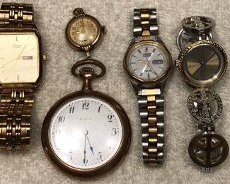 Watches and Elgin Pocket Watch