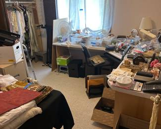 Linens and office supplies