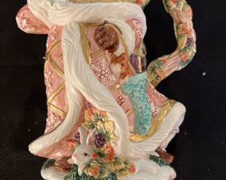 Fritz & Floyd Santa with Forest Animals Pitcher