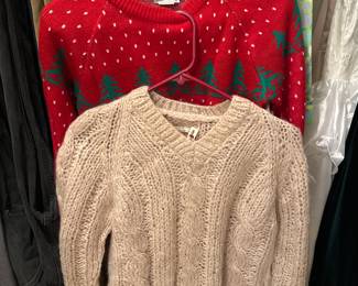 Vintage Dayton’s Christmas Sweater and Hand Knitted Sweater by Dayton’s