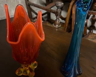 Vintage Viking Glass Vases
