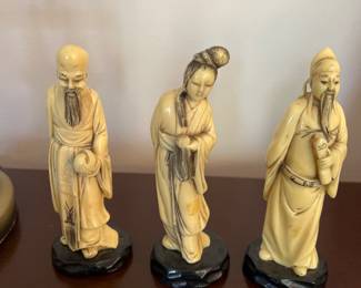 Vintage hard resin figurines