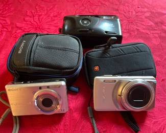 Sony, Olympus, and Nikon Cameras 