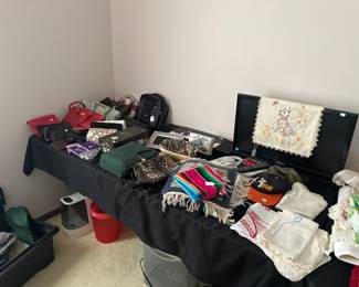 Purses, linens