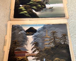 Vintage Japanese Silk Art
