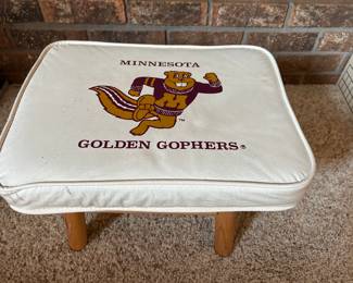 UofM Goldy Foot Stool