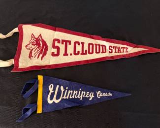  Vintage Felt Pennants 