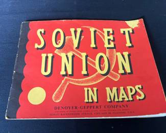 Vintage Soviet Union in Maps Book